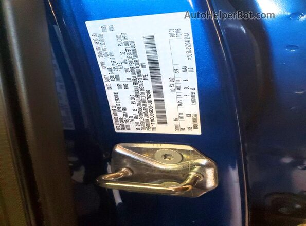 1FMCU0GD0HUD76286 2017 FORD ESCAPE Синий Вид наклейки с VIN-кодом