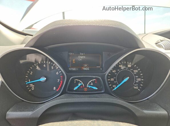 1FMCU0GD0HUE13868 2017 FORD ESCAPE Silver Vista del cuadro de instrumentos