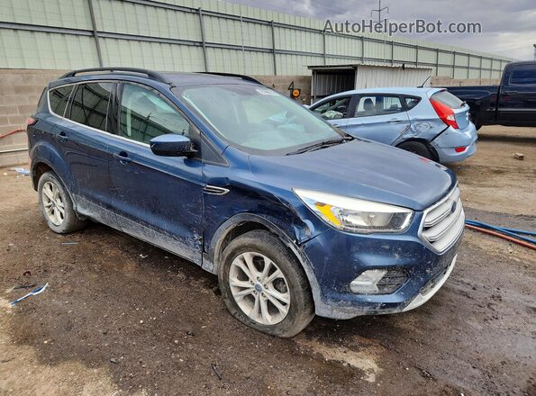 1FMCU0GD0JUB23149 2018 FORD ESCAPE Синий Передняя правая четверть