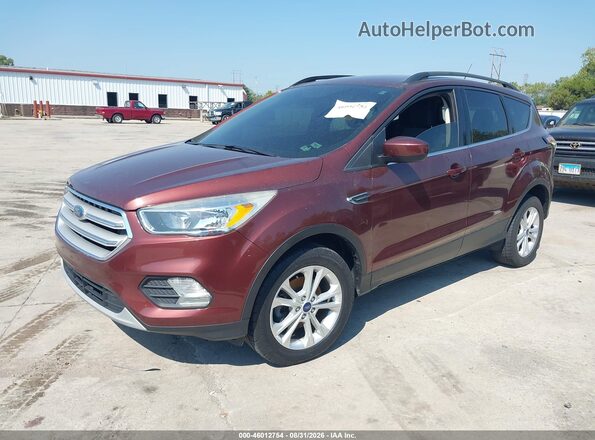 1FMCU0GD0JUB51727 2018 FORD ESCAPE Maroon Առջևի ձախ երեք քառորդ տեսարան