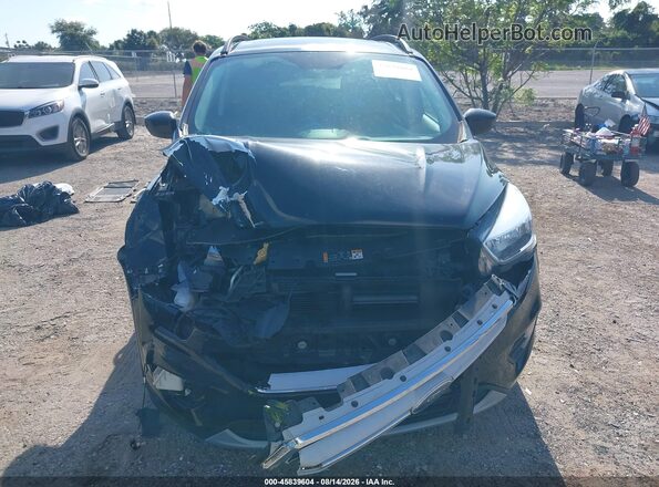 1FMCU0GD0JUC40911 2018 FORD ESCAPE Black Instrument cluster view