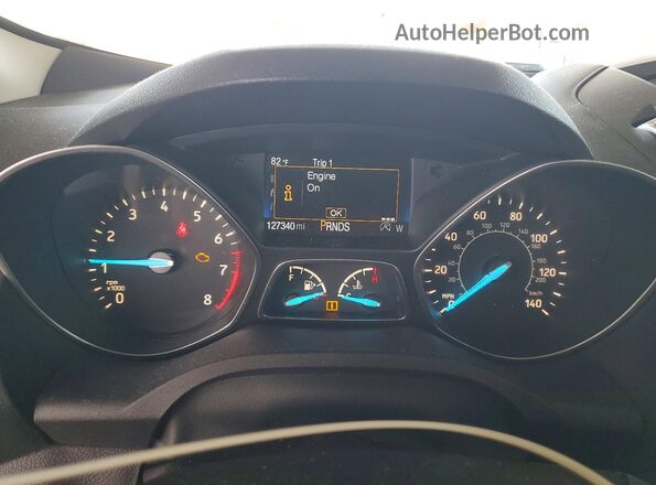 1FMCU0GD1HUA54692 2017 FORD ESCAPE Tan Սարքավորումների վահանակի տեսք
