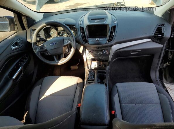 1FMCU0GD1HUA93279 2017 FORD ESCAPE Black Widok deski rozdzielczej