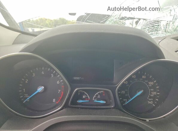 1FMCU0GD1HUB36566 2017 FORD ESCAPE Silver Vista del cuadro de instrumentos
