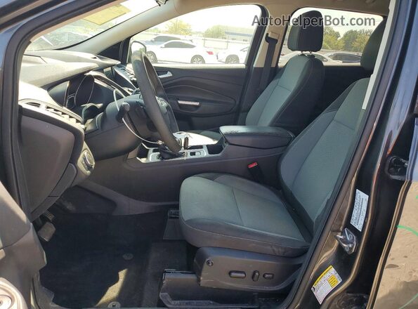 1FMCU0GD1HUD54751 2017 FORD ESCAPE Gray წინა სალონის ხედი