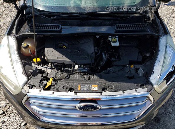 1FMCU0GD1HUD54751 2017 FORD ESCAPE Gray ძრავის განყოფილების ხედი