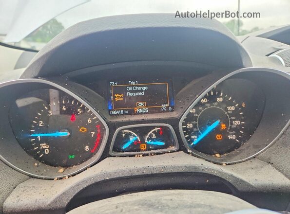 1FMCU0GD1HUE54719 2017 FORD ESCAPE Серебряный Вид щитка приборов