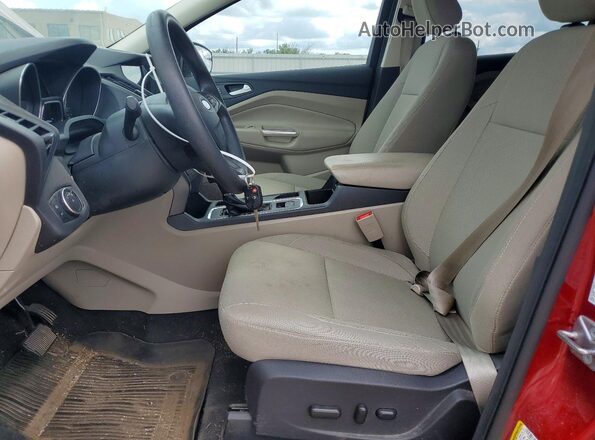 1FMCU0GD1JUB24777 2018 FORD ESCAPE Red Vista interior delantera