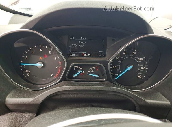 1FMCU0GD1JUB24777 2018 FORD ESCAPE Red Vista del cuadro de instrumentos