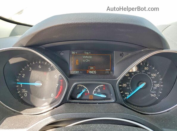 1FMCU0GD1JUC70161 2018 FORD ESCAPE Бордовый Вид щитка приборов