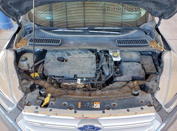 1FMCU0GD1JUC70855 2018 FORD ESCAPE Gray Engine compartment view