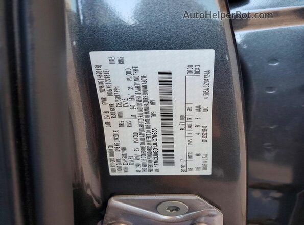 1FMCU0GD1JUC70855 2018 FORD ESCAPE Gray VIN sticker view