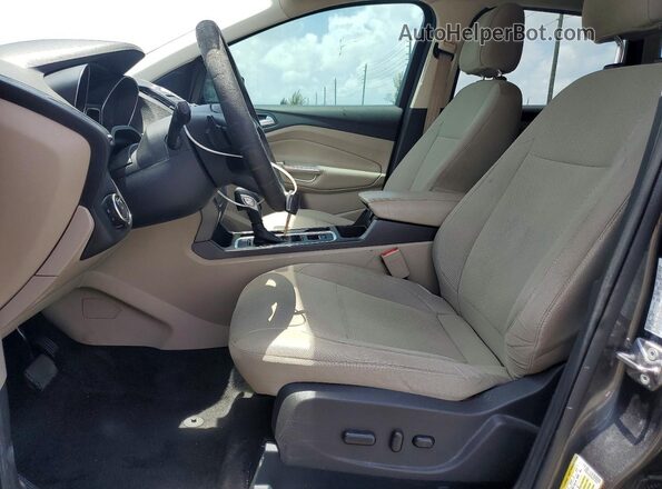 1FMCU0GD2HUA18901 2017 FORD ESCAPE Gray წინა სალონის ხედი