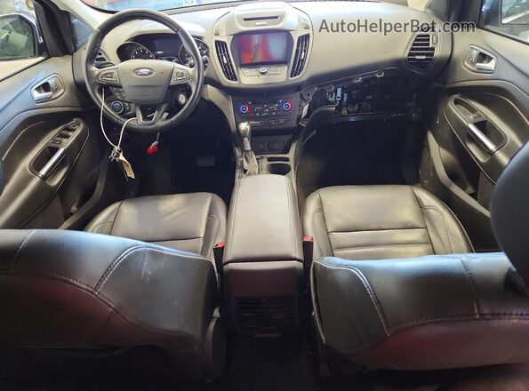 1FMCU0GD2HUB20604 2017 FORD ESCAPE Gray Առջևի վահանակի տեսք