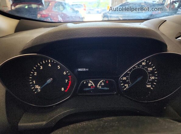 1FMCU0GD2HUB20604 2017 FORD ESCAPE Gray Սարքավորումների վահանակի տեսք