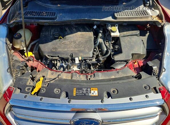 1FMCU0GD2HUC44842 2017 FORD ESCAPE Burgundy Widok komory silnika