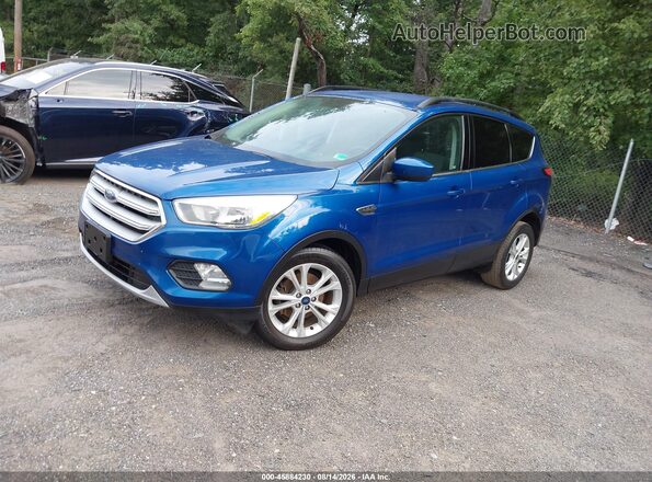 1FMCU0GD2JUA76433 2018 FORD ESCAPE Blue Առջևի ձախ երեք քառորդ տեսարան