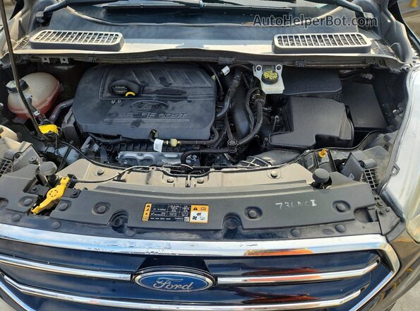 1FMCU0GD2JUB08801 2018 FORD ESCAPE Black Engine compartment view
