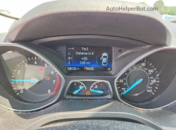 1FMCU0GD3HUC23885 2017 FORD ESCAPE Gray Вид щитка приладів