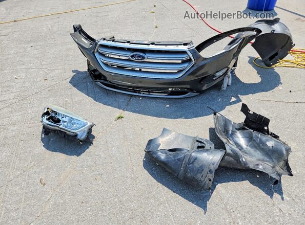 1FMCU0GD3HUC23885 2017 FORD ESCAPE Gray Вид наклейки з VIN-кодом