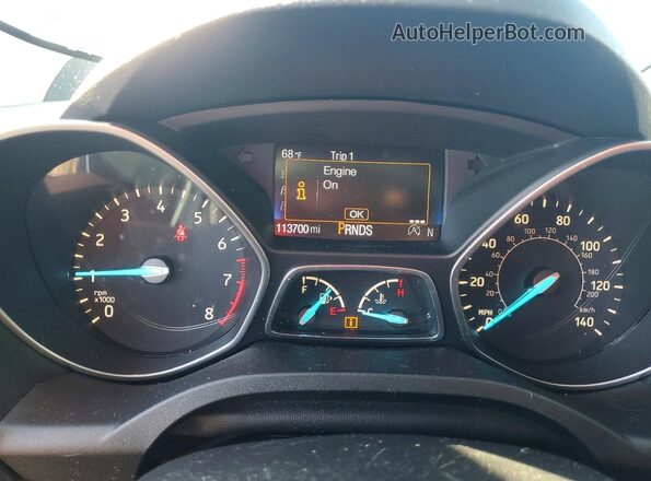 1FMCU0GD3HUC79289 2017 FORD ESCAPE Синий Вид щитка приборов