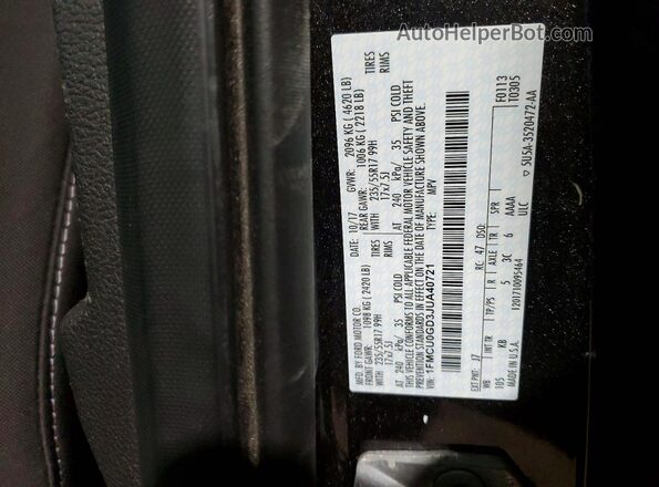 1FMCU0GD3JUA40721 2018 FORD ESCAPE Charcoal 