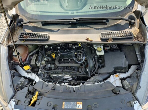 1FMCU0GD3KUB09196 2019 FORD ESCAPE Silver Widok komory silnika