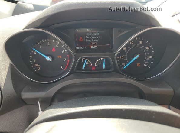 1FMCU0GD4HUA16339 2017 FORD ESCAPE White Instrument cluster view