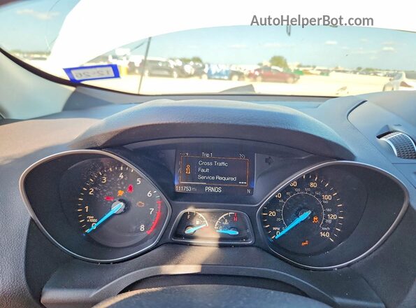 1FMCU0GD4HUA68344 2017 FORD ESCAPE White Вид щитка приладів