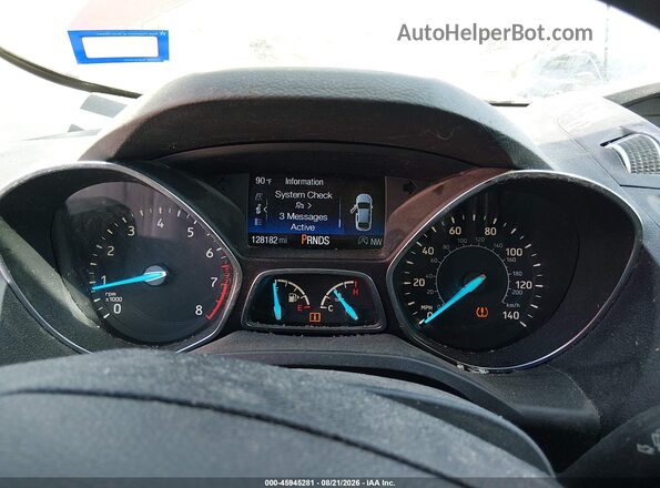 1FMCU0GD4HUD40567 2017 FORD ESCAPE Red Rear seats view