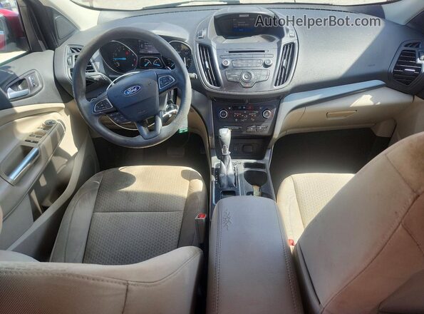 1FMCU0GD4HUE02212 2017 FORD ESCAPE Red Вид панелі приладів