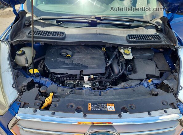 1FMCU0GD4HUE51765 2017 FORD ESCAPE Blue Widok komory silnika