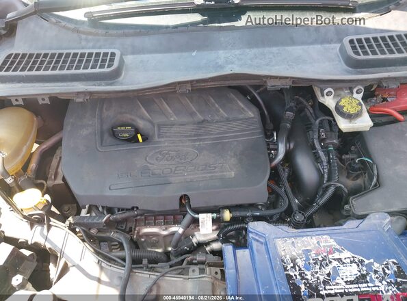 1FMCU0GD4JUA43496 2018 FORD ESCAPE Gray Rear view