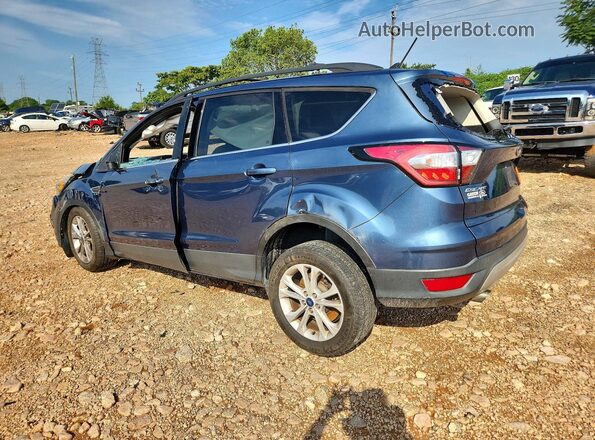 1FMCU0GD4JUB03454 2018 FORD ESCAPE Blue Rear left