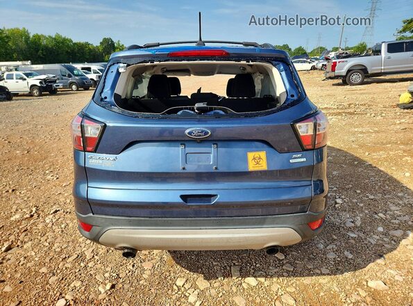 1FMCU0GD4JUB03454 2018 FORD ESCAPE Blue Rear view