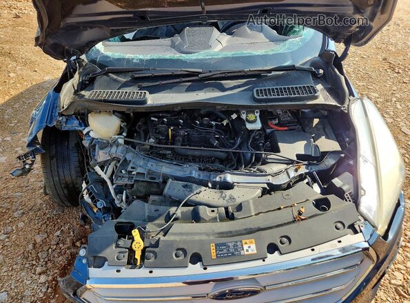1FMCU0GD4JUB03454 2018 FORD ESCAPE Blue Engine compartment view