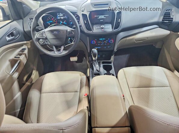1FMCU0GD4JUC46906 2018 FORD ESCAPE Tan Widok deski rozdzielczej