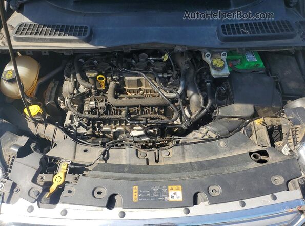 1FMCU0GD4KUB33197 2019 FORD ESCAPE Silver Widok komory silnika