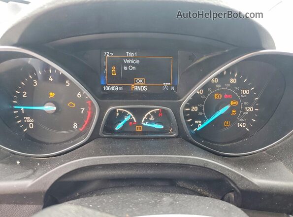 1FMCU0GD4KUB57158 2019 FORD ESCAPE Gray Instrument cluster view
