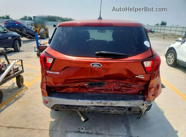 1FMCU0GD4KUB84666 2019 FORD ESCAPE Orange უკანა ხედი
