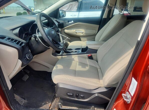 1FMCU0GD4KUB84666 2019 FORD ESCAPE Orange წინა სალონის ხედი