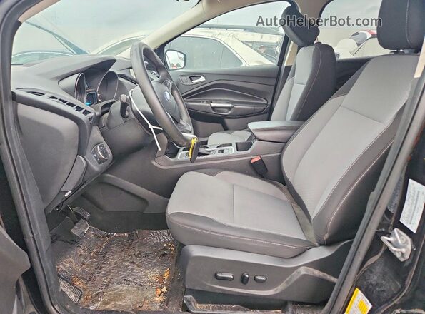 1FMCU0GD4KUB85414 2019 FORD ESCAPE Black Widok wnętrza z przodu