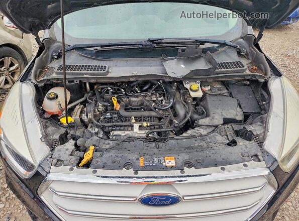1FMCU0GD4KUB85414 2019 FORD ESCAPE Black Widok wnętrza z tyłu