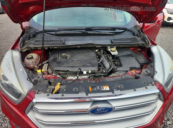 1FMCU0GD5HUA16446 2017 FORD ESCAPE Красный Вид подкапотного пространства