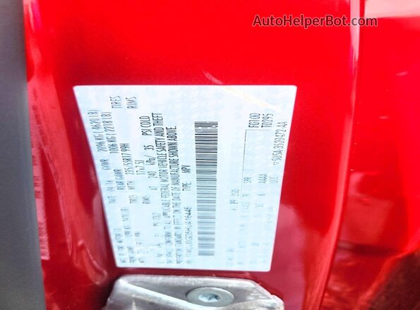 1FMCU0GD5HUA16446 2017 FORD ESCAPE Красный Вид наклейки с VIN-кодом