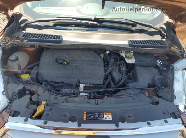 1FMCU0GD5HUA90420 2017 FORD ESCAPE Orange Շարժիչի բաժամունքի տեսք