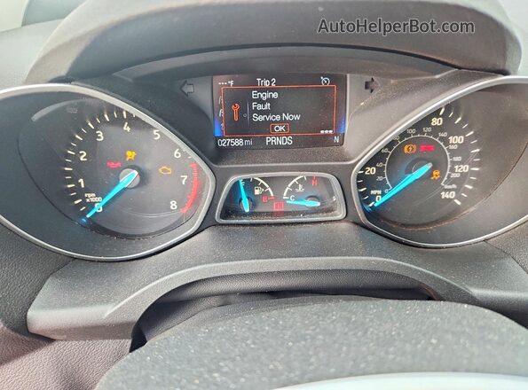 1FMCU0GD5HUB57226 2017 FORD ESCAPE Красный Вид щитка приборов
