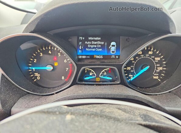 1FMCU0GD5HUB75595 2017 FORD ESCAPE Red Vista del cuadro de instrumentos