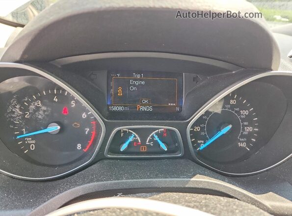 1FMCU0GD5HUC08742 2017 FORD ESCAPE White ხელსაწყოთა პანელის ხედი