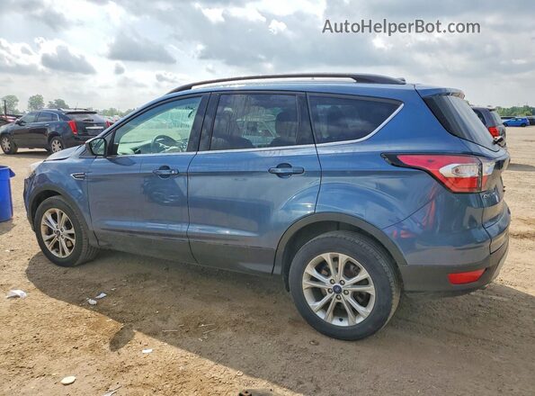 1FMCU0GD5JUB65350 2018 FORD ESCAPE Blue Trasero izquierdo